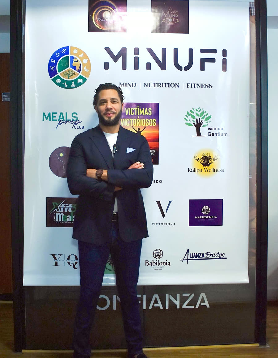 Victor O. Tolentino at a Minufi Wellness event
